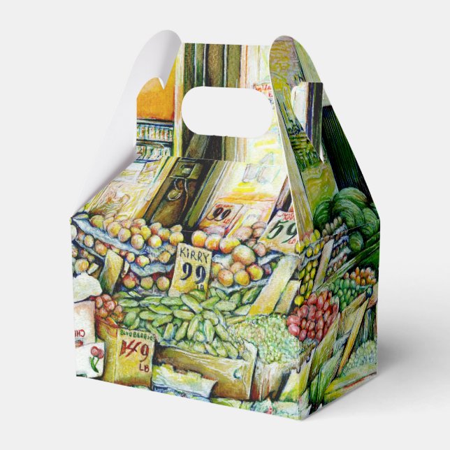 Undergrävande av konstnärlig konfektion presentaskar (Framsidan Sidan)