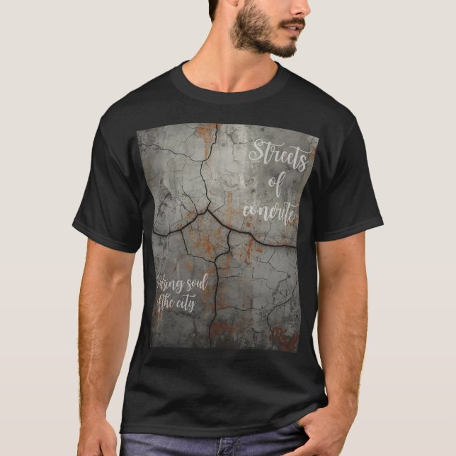 Underground Concrete Black Unisex T-shirt Street (Framsida)