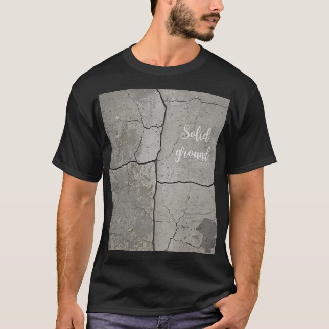 Underground Concrete Unisex Black T-shirt  (Framsida)