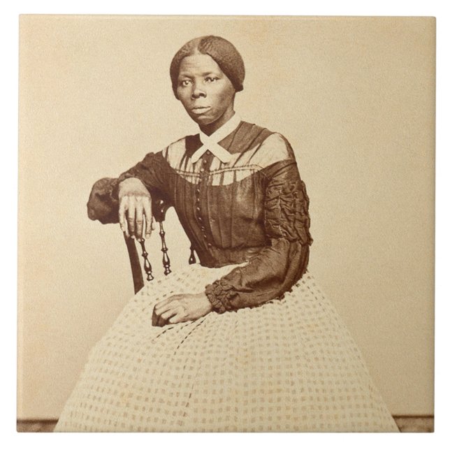 Underground Railroad Abolitionist Harriet Tubman Kakelplatta (Framsidan)