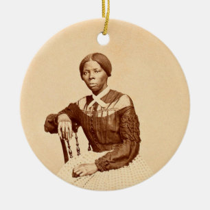 Underground Railroad-abolitionisten Harriet Tubman Julgransprydnad Keramik
