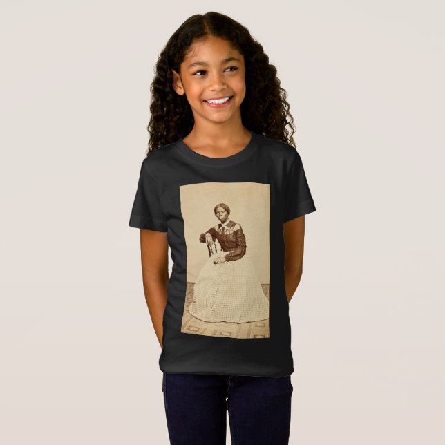 Underground Railroad-abolitionisten Harriet Tubman T Shirt (Hel framsida)