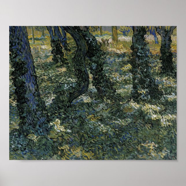 Undergrowth Van Gogh Fine Art Poster (Framsidan)