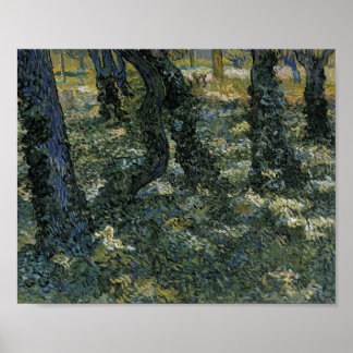 Undergrowth Van Gogh Fine Art Poster