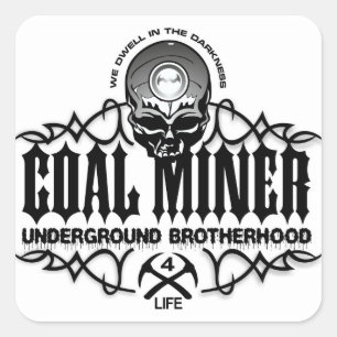 UNDERGRUND BROTHERHOOD FYRKANTIGT KLISTERMÄRKE