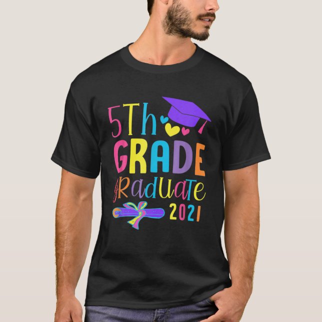 Undergrupp 2021: Lustigt 5:te Klass Student T Shirt (Framsida)