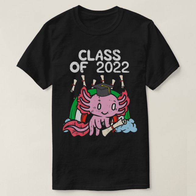 Undergrupp 2022 Aolotl Cute Studenten Student Seni T Shirt (Design framsida)