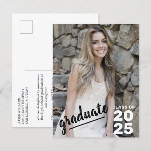 Undergrupp 2023 Modern Photo High School Studenten Meddelande Vykort