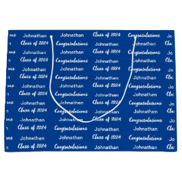 Undergrupp 2024 Blå och vita Grattisar Grad