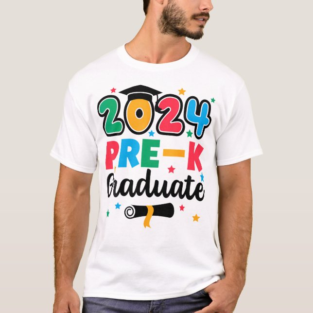 Undergrupp 2024 Pre-K Student Preschool Studenten  T Shirt (Framsida)