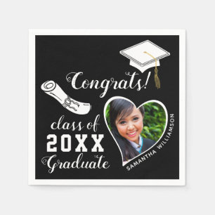Undergrupp 2025 Grad Photo Black and White Student Pappersservett