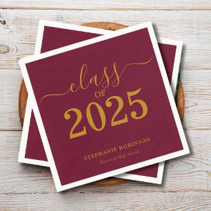 Undergrupp 2025 Guld Maron Studentfest Pappersservett