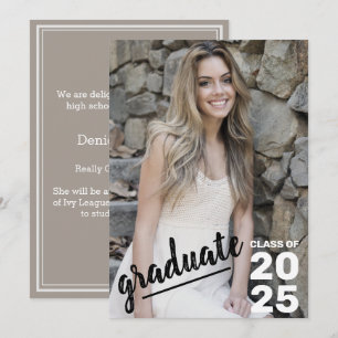 Undergrupp 2025 Modern Photo High School Studenten Meddelande