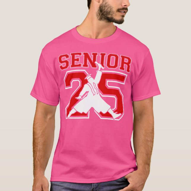 Undergrupp 2025: Senior 2025 Studenten 2025 Basket T Shirt (Framsida)