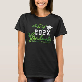 Undergrupp 2025 Svartvit Grönt Student Studenten T Shirt