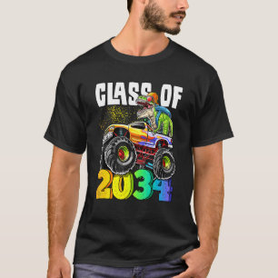 Undergrupp 2034 Rex Dinosaur Monster Lastbil Kinde T Shirt