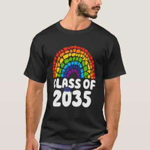 Undergrupp 2035 Student Studenten Regnbåge Retro T Shirt