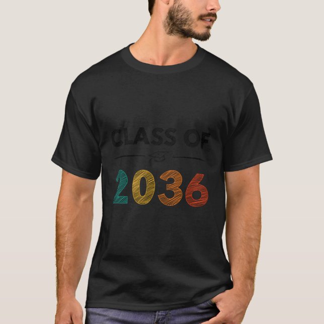 Undergrupp 2036: Skolans första dag i Back to scho T Shirt (Framsida)