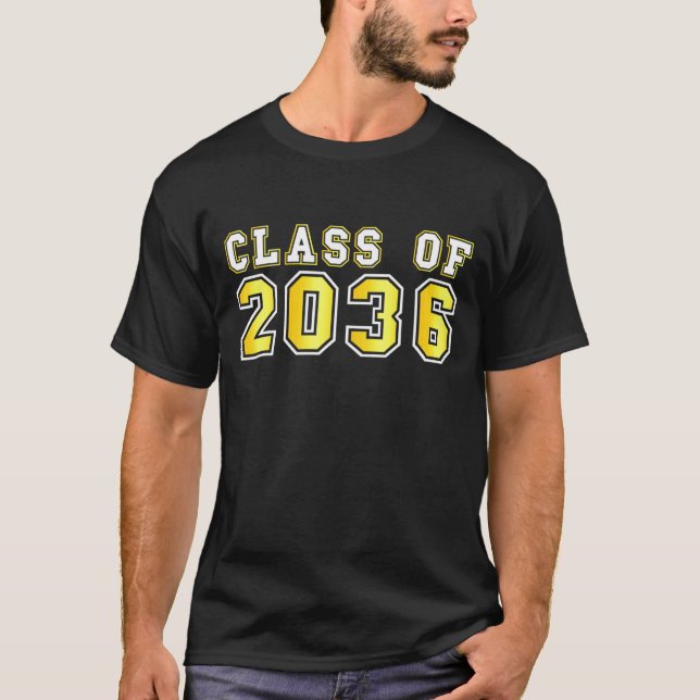 Undergrupp 2036 Studenten första dagen i Kindergar T Shirt (Framsida)