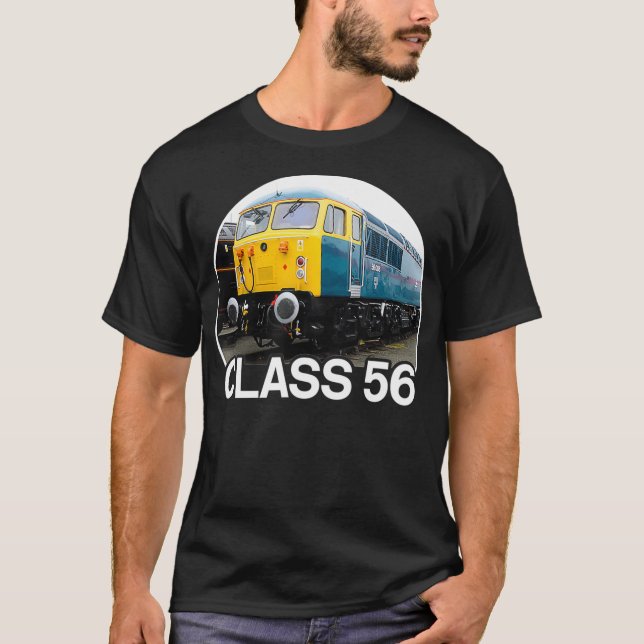 Undergrupp 56 Tåg British Järnvägslok T Shirt (Framsida)