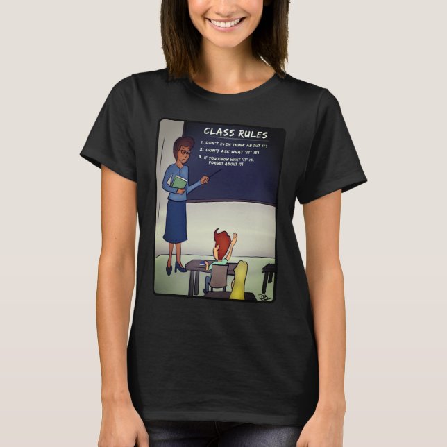 Undergrupp Regler Kvinnor i svart T-Shirt (Framsida)
