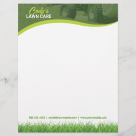 Underhåll av gräsmatta- och gräskskärning brevhuvud