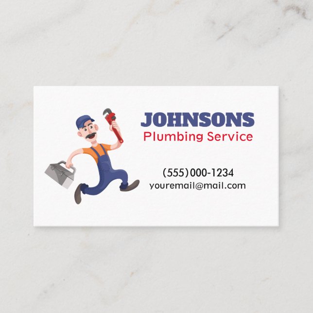 Underhåll av handyman Plumber-underhåll Visitkort (Framsida)