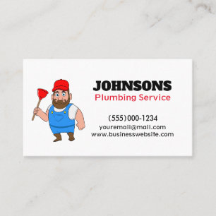 Underhåll av handyman Plumber Visitkort