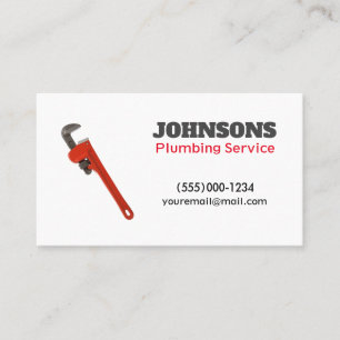 Underhåll av handyman Plumber Wrench-underhåll Visitkort