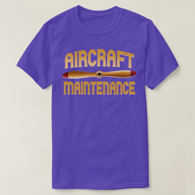 Underhåll av luftfartyg t shirt (Design framsida)