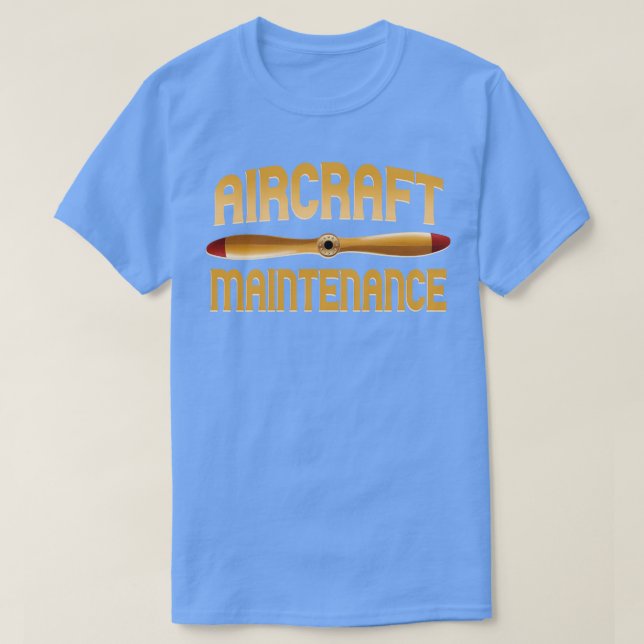 Underhåll av luftfartyg t shirt (Design framsida)