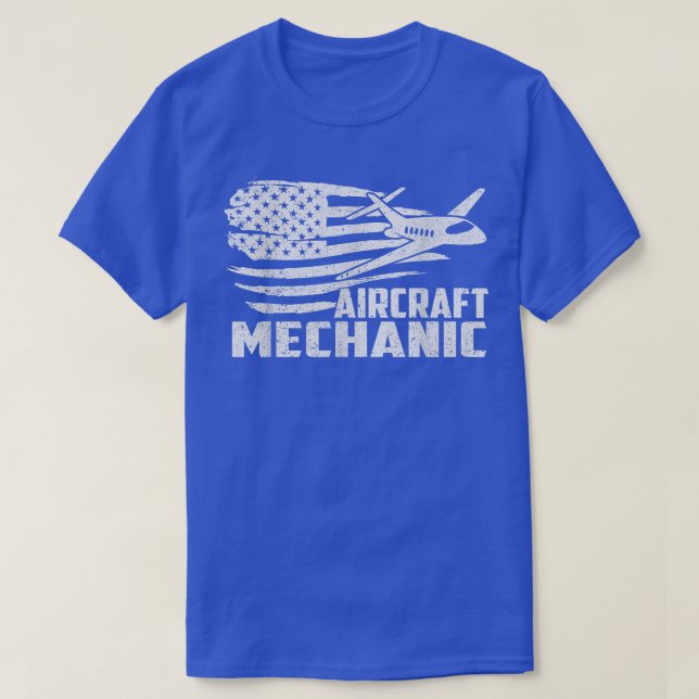 Underhåll av luftfartygs mekaniska flygplan E T Shirt (Design framsida)