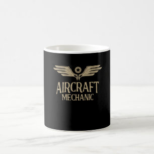 Underhåll av luftfartygs mekaniska flygplansflygpl kaffemugg