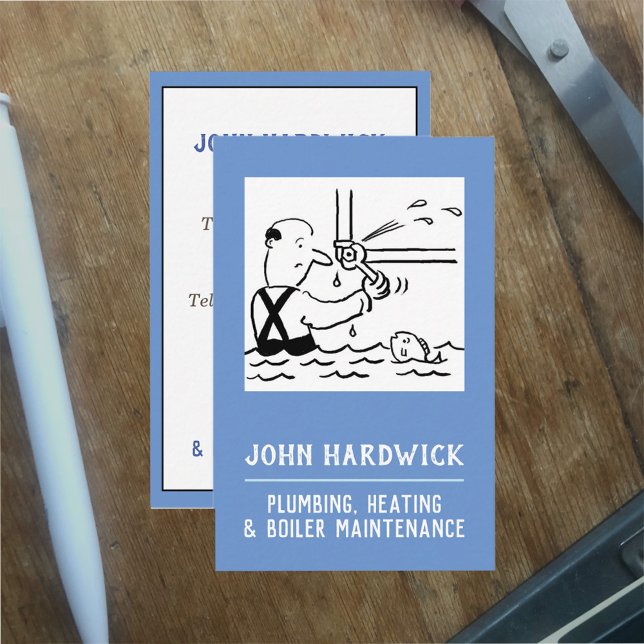 Underhåll av rörsystem, uppvärmning och värmepanno visitkort (Skapare uppladdad)