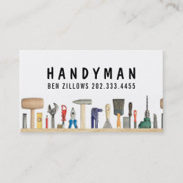 Underhåll, byggnation, Handyman, Affärskort Visitkort