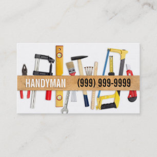 Underhåll, byggnation, Handyman, Affärskort Visitkort