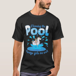 Underhåll och simning av bassäng c t shirt
