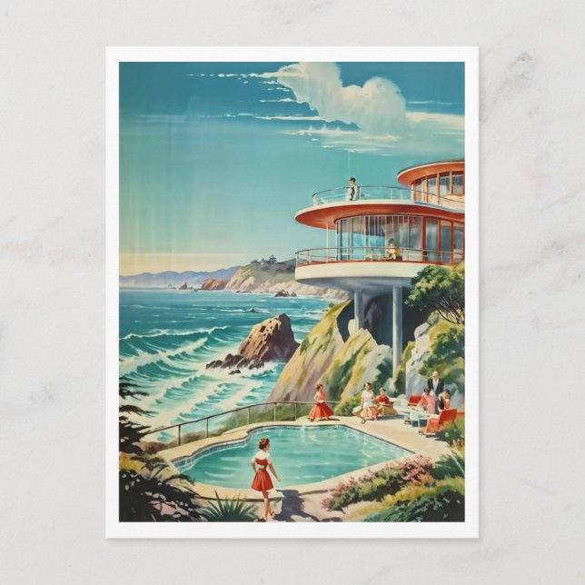 Underhålla i Overlook House California Vykort (Framsida)