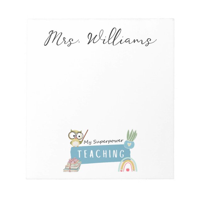 Underhålla min superkraft och regnbåge,Rött äpple, Anteckningsblock (Framsida)