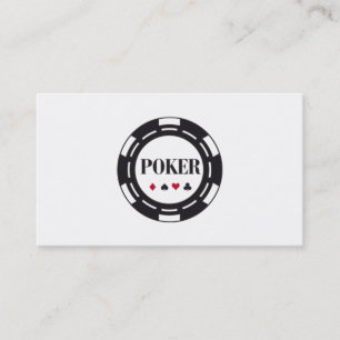 Underhållning av trollkartongstången Poker Chip Visitkort
