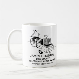 Underhållningstjänster för diskjockey kaffemugg