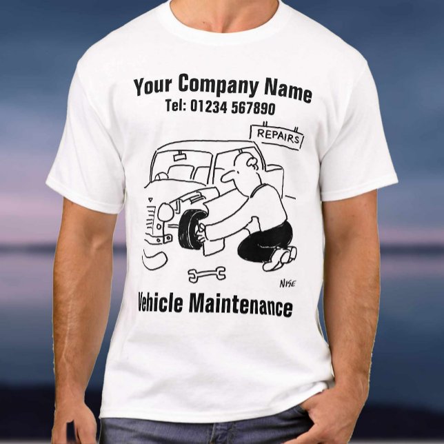 Underhållsmekanism för Garage Fordon T Shirt (Skapare uppladdad)