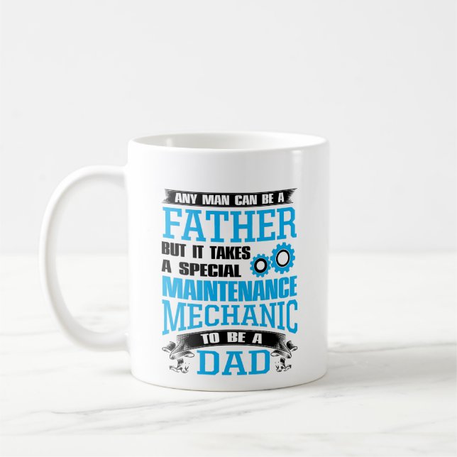 Underhållsmekanismen Pappa Gift Fars dag Kaffemugg (Vänster)