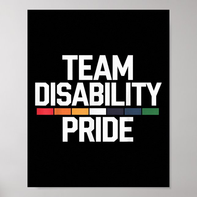 Underhållsstödsadvokat för Pride om funktionshinde Poster (Framsidan)