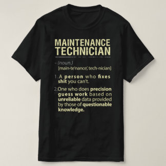 Underhållstekniker Real American Definition T Shirt