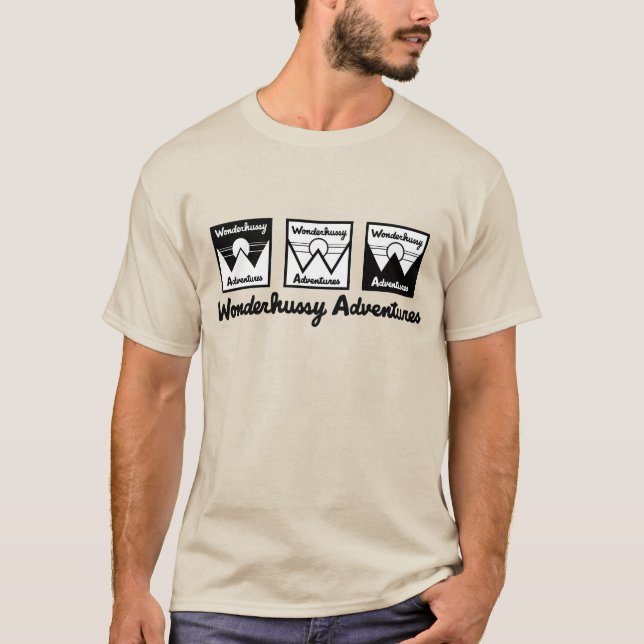 Underhusig Äventyr Tri-Logotyp Manar T Shirt (Framsida)