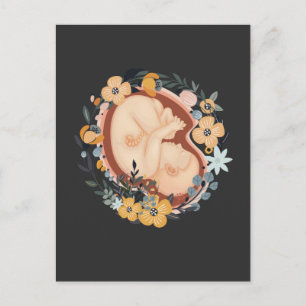 Underhustru Baby Gravid Mor Midfru Vykort