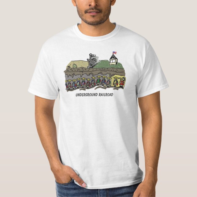 Underjordisk järnväg tee (Framsida)