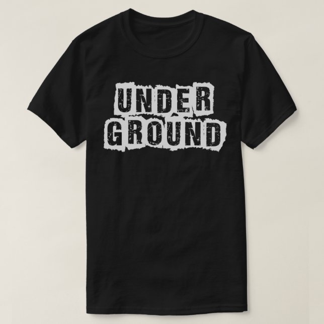 underjordisk musik t shirt (Design framsida)