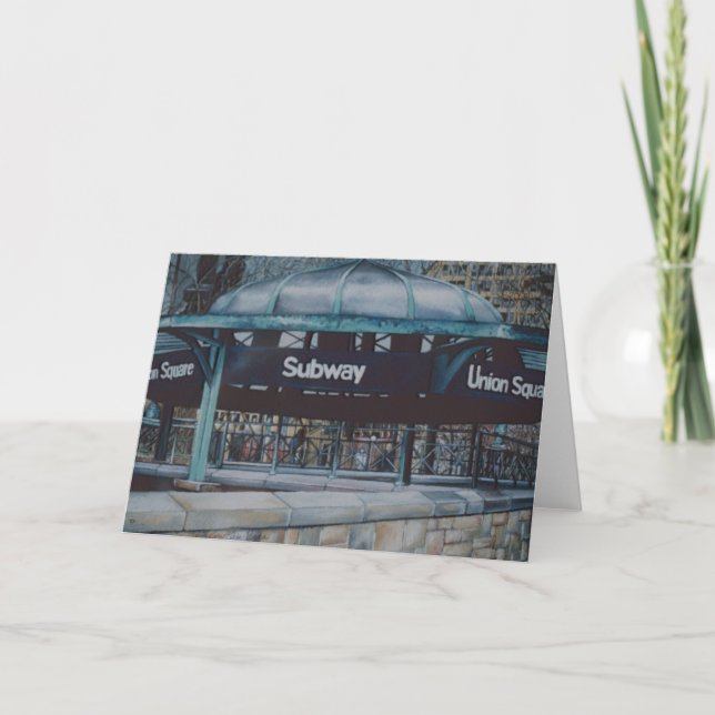 Underjordiska blåkort kort (Framsida)